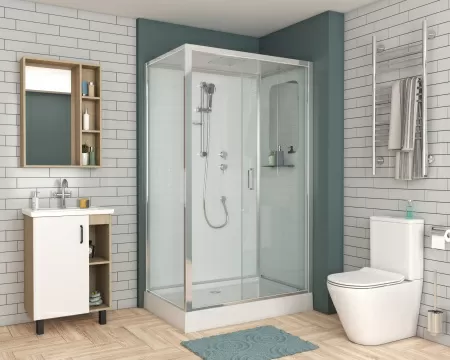 Душевая кабина Niagara Premium NG-6012-01QR (120х80х210) низкий поддон(16 см),стекло прозрачное,4 места