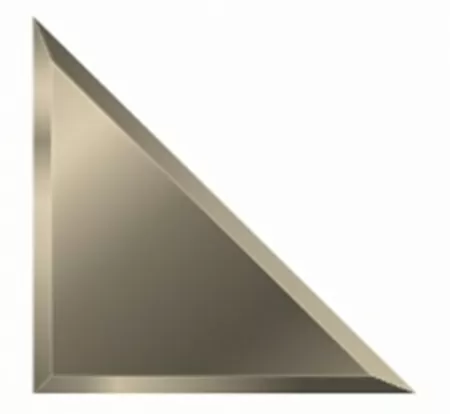 Плитка зеркальная Континент треугольник фацет бронза 200х200 (комплект 4 шт.)