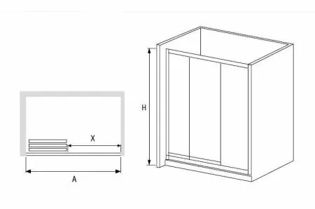 Душевая дверь RGW Classic CL-11 100х185 04091100-11 Хром