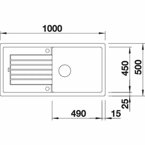 Кухонная мойка Blanco Zia XL 6S Темная скала