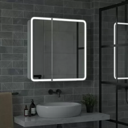 Зеркало-шкаф Reflexion Circle LED 800х800 RF2110SR