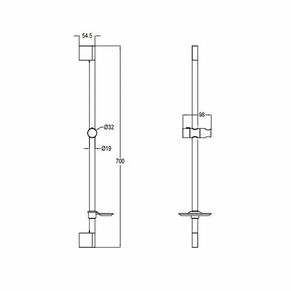 Душевая штанга Bravat D141C