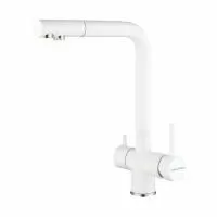 Смеситель для кухни Paulmark SKALEN Sk213020-431, белый матовый