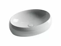 Умывальник чаша накладная овальная Ceramicanova Element 560*390*150мм, Белый, CN5033