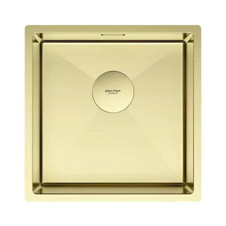 Мойка Paulmark NEXT 44 UNI PM214444-LG 440х440х200 мм, нержавеющая сталь, светлое золото