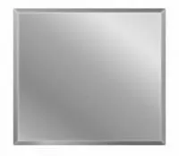 Плитка зеркальная Континент квадрат фацет серебро сатин 200х200 (комплект 4 шт.)