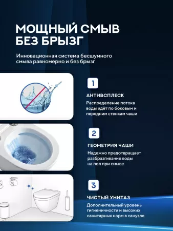 Унитаз подвесной безободковый Amore di Mare Delio P203 овальный белый итальянский, антивсплеск, фарфоровый, быстросъемное сиденье дюропласт с крышкой микролифт, чаша с антибактериальным покрытием