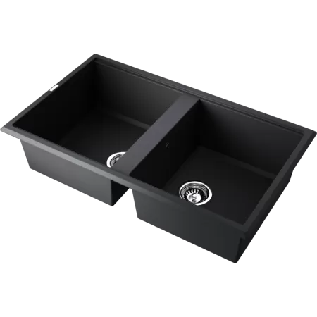 Кухонная мойка Omoikiri Tedori 86-2-BL Tetogranit/черный 4993924