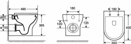 Унитаз с инсталляцией WeltWasser AMBERG 350 ST + ERLENBACH 004 GL-WT + AMBERG RD-WT