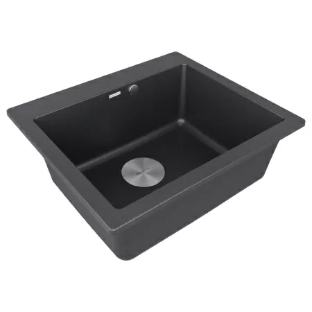 Мойка Paulmark KANTE 60 PM106052-BL 520х600х200 мм, IT-GRANIT, черный