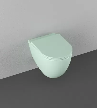 Унитаз ISVEA Infinity подвесной 365*530*400 -мятно-зеленый матовый 10NF02001SV-2T