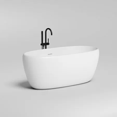 Ванна отдельностоящая Salini LUCE 170x85, S-Stone, матовый белый 100121M