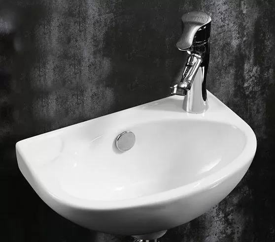 Раковина Azario 37 х25х15 угловая, белая (AZ-41203)