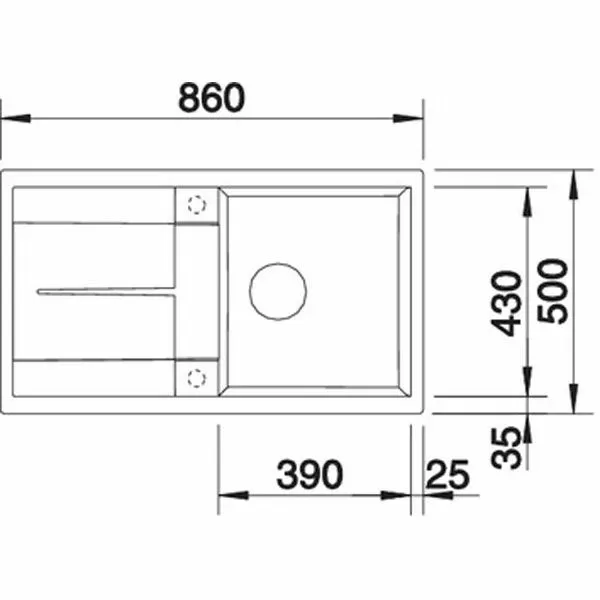 Кухонная мойка Blanco Metra 5S Серый беж