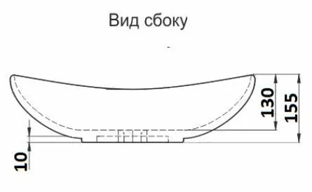 Умывальник накладной CeramaLux 7811AMC-1