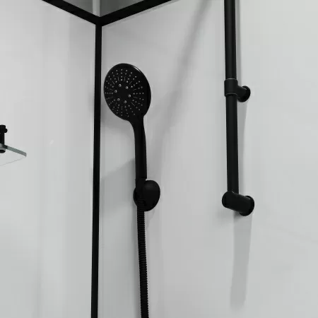 Душевая кабина Niagara Standart ST120/80/15QR/KL/BKT (120х80х225) поддон низкий(15см),черный,стекло прозрачное