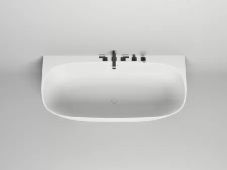 Ванна пристенная  Salini SOFIA WALL 180x85 покраска по RAL полностью, S-Sense, глянцевый 102513GF