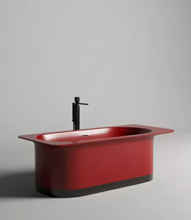 Ванна отдельностоящая Salini NINFEA 180x82 RAL полностью, S-Stone, матовый 102721MF