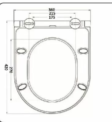 Унитаз подвесной CeramaLux 2197MHL