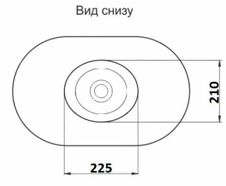 Умывальник накладной CeramaLux 7811AMC-1