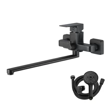 Смеситель для ванны WesnaArt NARCIS NAR06-320BL-25221, черный