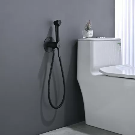 Гигиенический душ со смесителем Rose R235H, черный