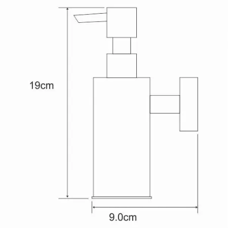 Дозатор для жидкого мыла антивандальный WasserKRAFT K-1399