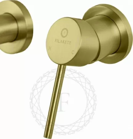 Cмеситель для раковины FILARETE Roun FL4020 (Матовое золото)