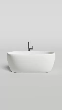 Ванна отдельностоящая Salini LUCE 170x85, S-Stone, матовый белый 100121M