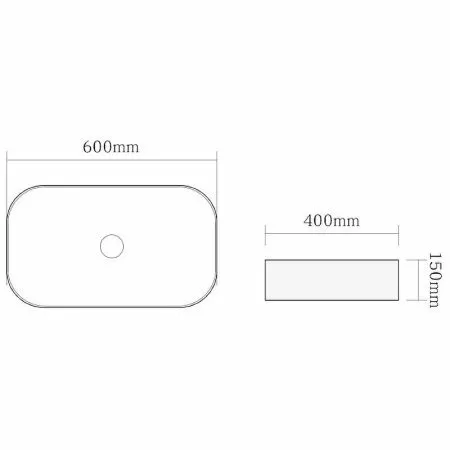 Раковина SantiLine SL-7022MM 60х40 под матовый мрамор