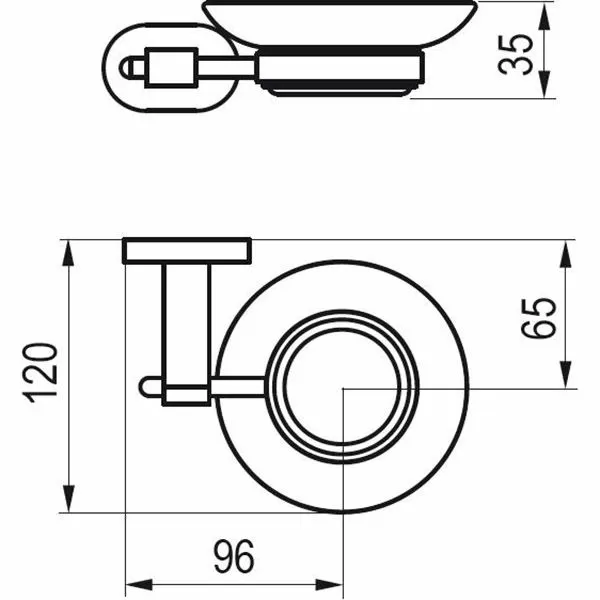 Мыльница Ravak Chrome X07P187