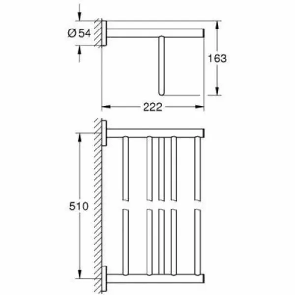 Держатель для полотенца Grohe Bau Cosmopolitan 40462001 хром