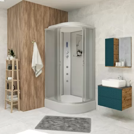 Душевая кабина Niagara Classic NG-2509-14BKG (100х100х200) высокий поддон(40см),стекло тонированное