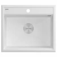 Мойка Paulmark STEPIA 60 PM115951-WH 510х590х190 мм, IT-GRANIT, белый