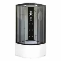 Душевая кабина Niagara Ultra NG-1909-01 (100х100х220) высокий поддон(48см),черный,стекло тонированное,4 места