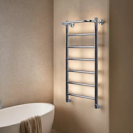 Полотенцесушитель водяной Comfysan Капри (Capri) W-8 80/40 с полкой, хром