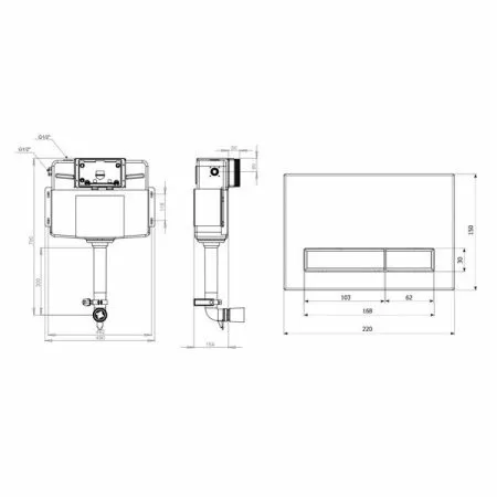 Комплект для подвесного унитаза 2 в 1 Lavinia Boho RelFix 77030025