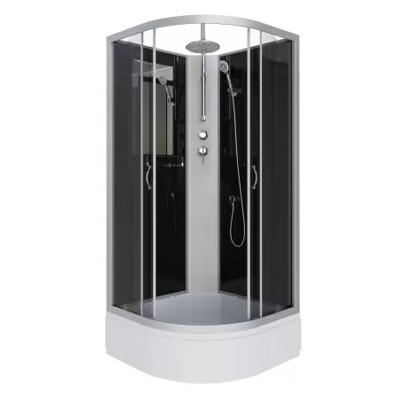 Душевая кабина Niagara Classic NG-3502-14BKT (100х100х210) средний поддон(26см),стекло тонированное