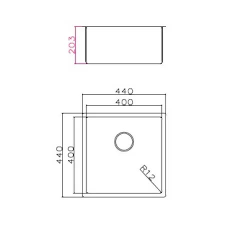Кухонная мойка Grandex Aqua Proline 303413, сатин