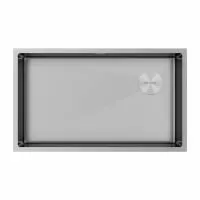 Мойка Paulmark NEXT-SKEW 74 UNI PM887444-BS 440х740х200 мм, нержавеющая сталь, нержавеющая сталь
