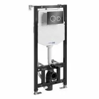 Система инсталляции для унитазов c клавишей смыва WasserKRAFT Aller 10TLT.010.ME.PB01 черный