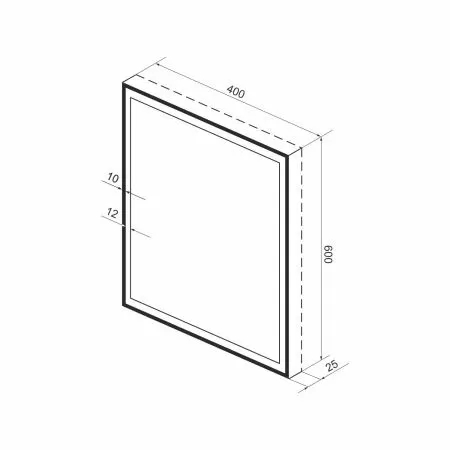 Зеркало с фронтальной LED-подсветкой Wellsee 7 Rays' Spectrum 172201100