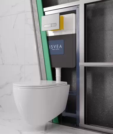 Система инсталляции для унитазов ISVEA Durezza 52DR0201I 100 мм для стен из гипсокартона
