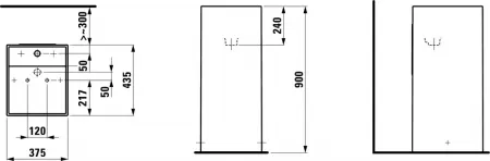 Умывальник Laufen Kartell by 8113317571581 37.5x43.5x90