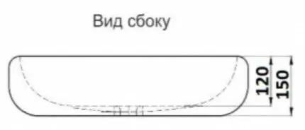 Раковина накладная CeramaLux 78455