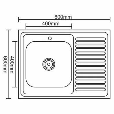 Кухонная мойка Ledeme L78060-L 60x80 матовый