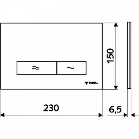 Кнопка смыва Schell Konklav 031220699 хром