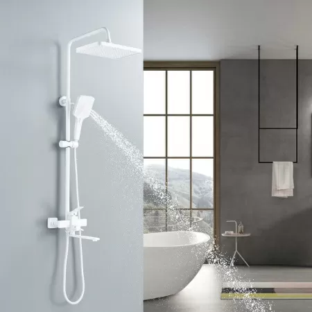Душевая система Shevanik S6136C, белый