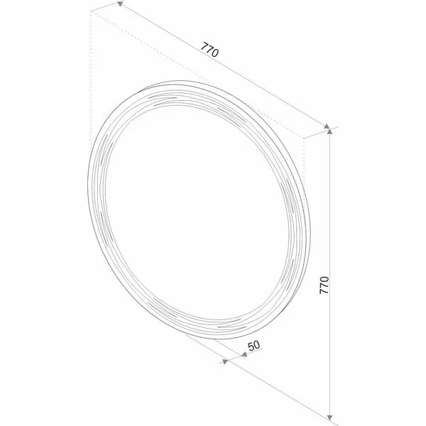 Зеркало Континент Talisman 77х77 LED