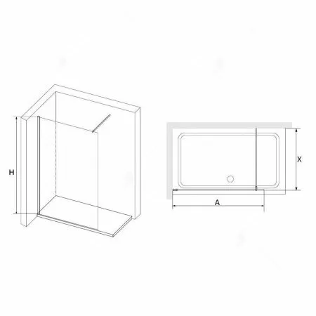 Душевая перегородка RGW WA-010B 70х195 351001007-24